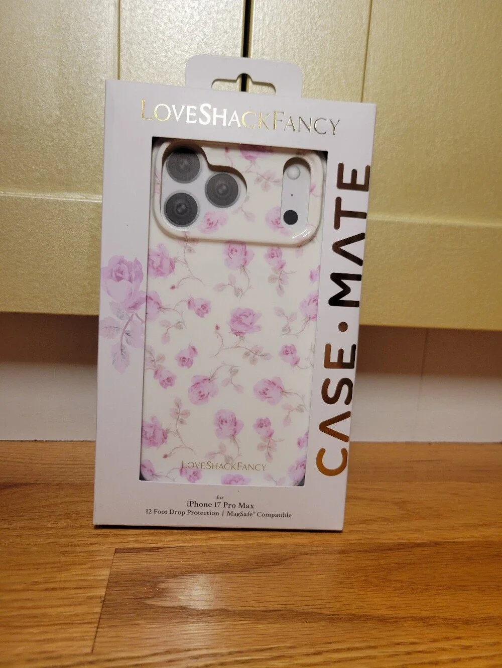 NIB LoveShackFancy x CaseMate x Target iPhone 17 Pro Max Case- Ribbon Rosa Flora